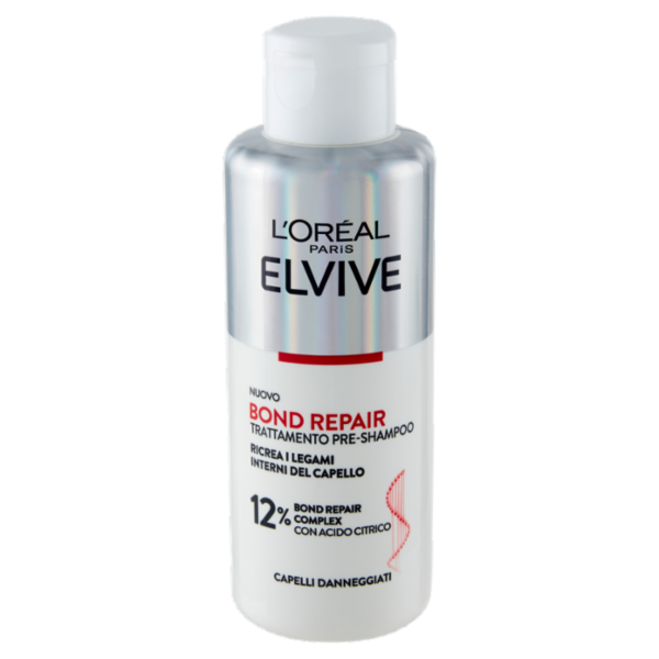 L'Oréal Paris Elvive Bond Repair Pre-Shampoo Con Acido Citrico Per Capelli Danneggiati, 200 ml