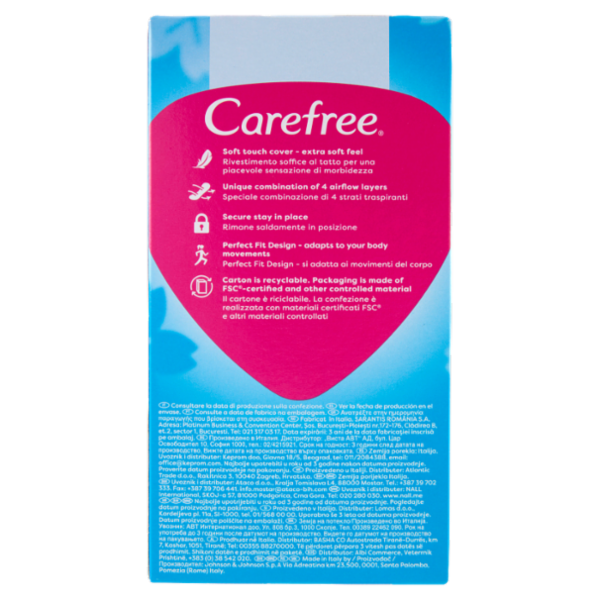 Carefree Cotton Feel* Normal Aloe Fragranza all'Aloe Vera Salvaslip 30 pz