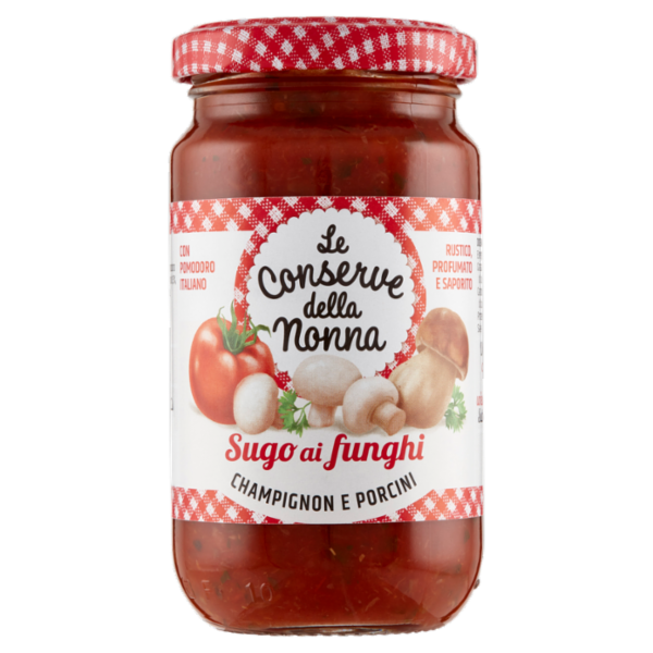 Le Conserve della Nonna Sugo ai funghi Champignon e Porcini 190 g