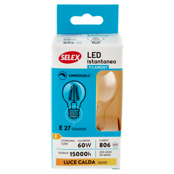 Selex Lampadina Led SMD Goccia E27 7W
