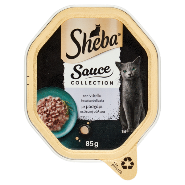 Sheba Sauce Collection in salsa cibo umido gatto con Vitello 85g