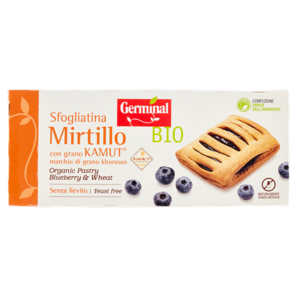 Germinal Bio Sfogliatina Mirtillo con grano Kamut 4 x 50 g