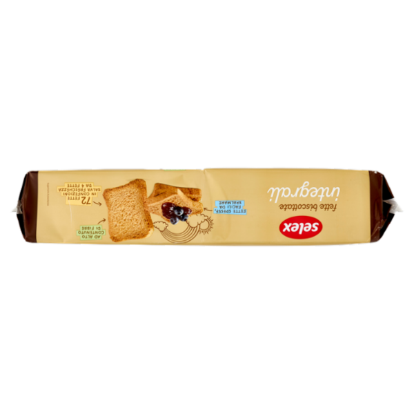 Selex Fette Biscottate con Farina di Frumento Integrale in Confez. Salvafreschezza 18x4 fette 640 g