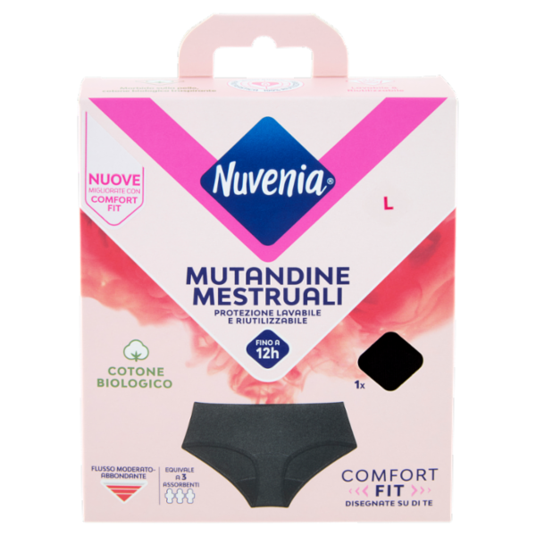 Nuvenia Mutandine Mestruali L Nero 1 pz