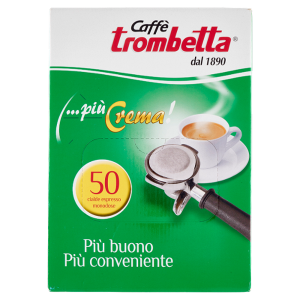 Caffè Trombetta più Crema! 50 cialde espresso monodose 350 g
