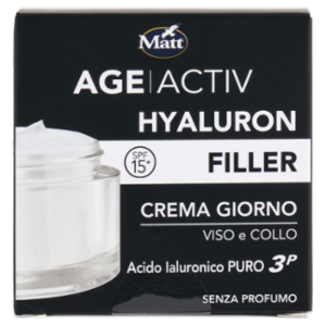 Matt Age Activ Hyaluron Filler Crema Giorno Viso e Collo Acido Ialuronico Puro 3P 50 Ml