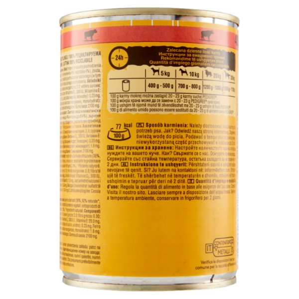 Pedigree Cibo Umido Cane con Manzo in Gelatina 400 g