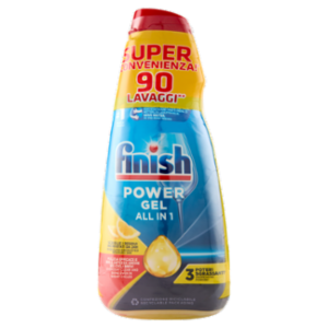 Finish Power Gel Lemon 3 x 30 Lavaggi Liquido Lavastoviglie 3 x 600 Ml