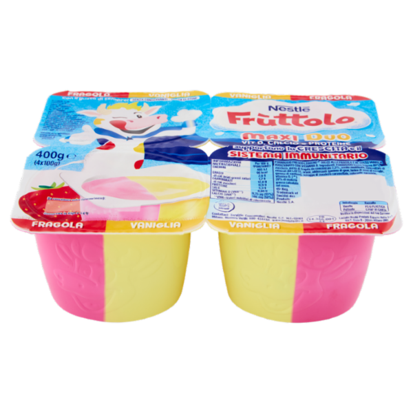 NESTLÉ FRUTTOLO Maxi Duo Fragola - Vaniglia 4x100g
