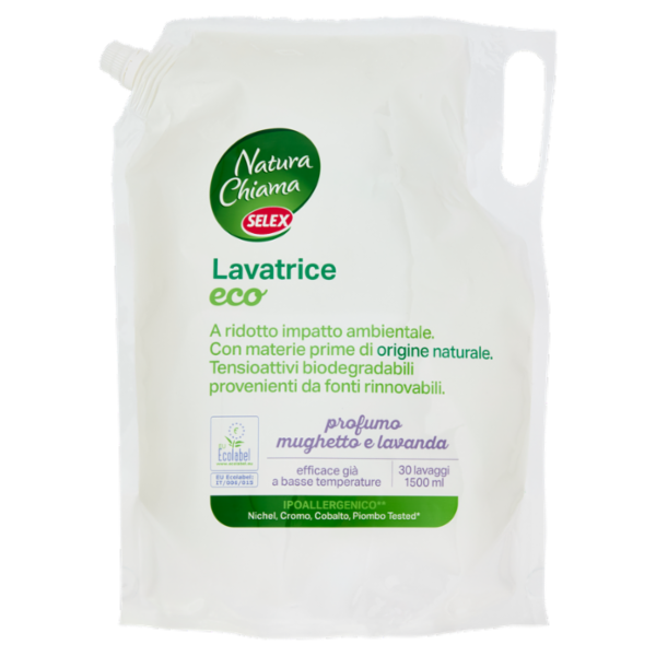 Selex Natura Chiama Detersivo per Lavatrice Liquido Eco 30 Lavaggi 1,5 L