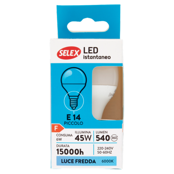 Selex Lampadina Led SMD Minisfera E14 6W