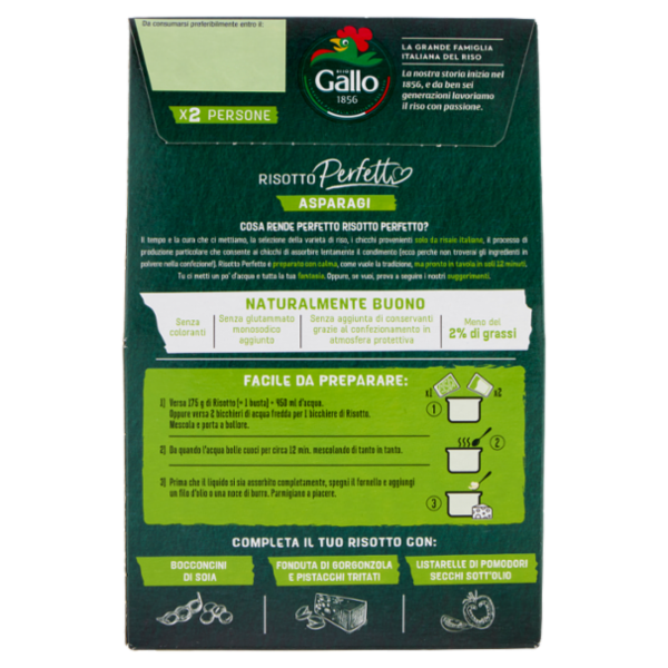Riso Gallo Risotto Perfetto Asparagi 175 g