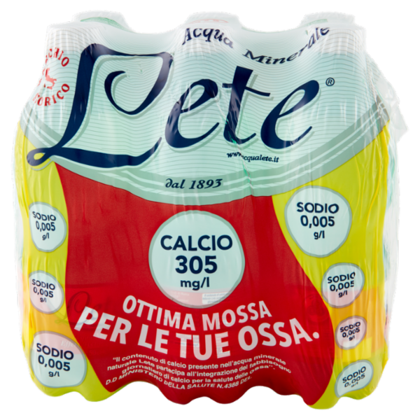 Lete Acqua Minerale Effervescente Naturale 6 x 50 cl