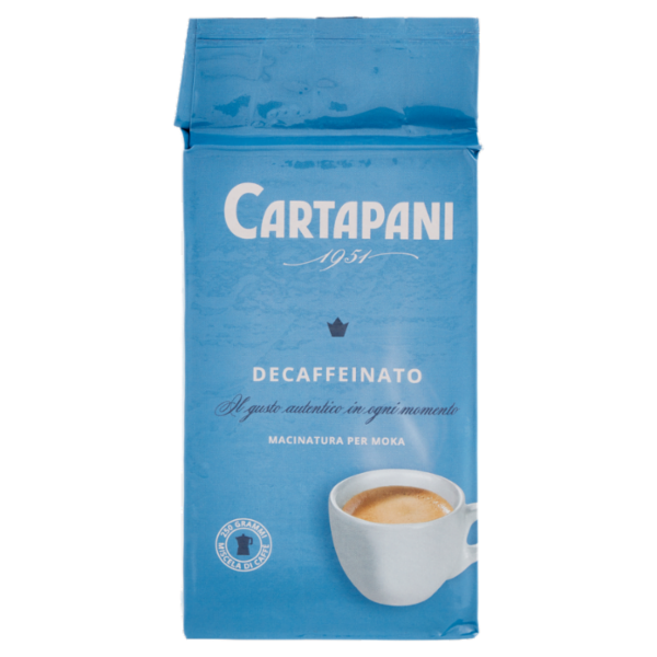 Cartapani Decaffeinato Macinatura per Moka 250 g