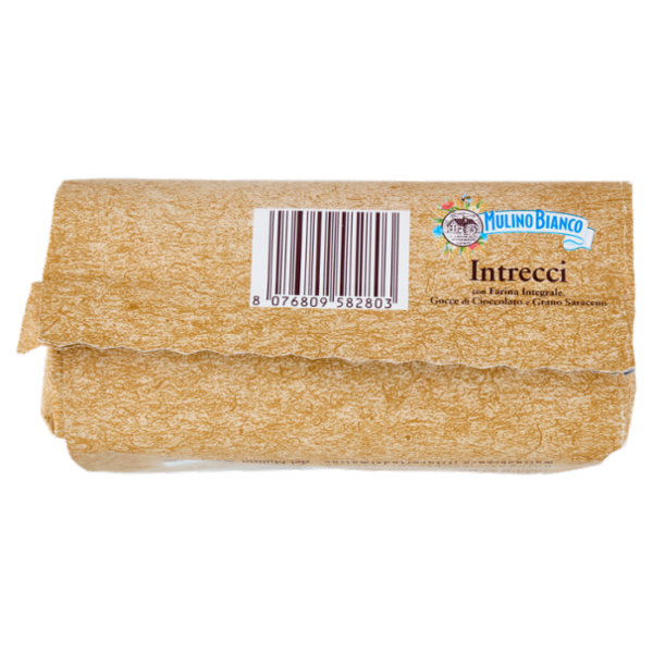 Mulino Bianco Intrecci Biscotti Integrali con Frolla al Cacao e Gocce Cioccolato 300g