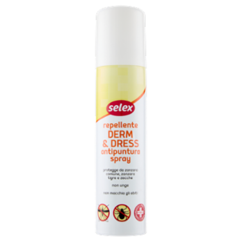 Selex Spray Antipuntura Zanzare e Zecche Derm&Dress 100 Ml