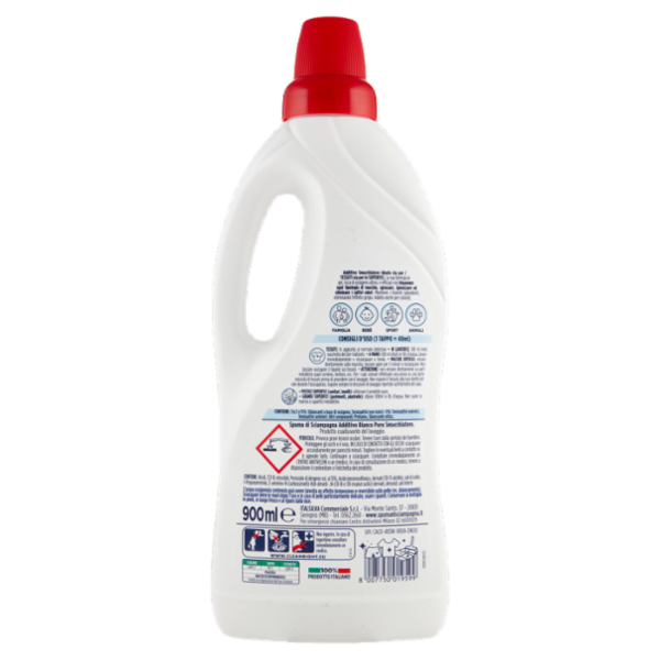 Spuma di Sciampagna Additivo Bianco Puro Smacchiatore Ideale per Tessuti e Superfici 900 ml