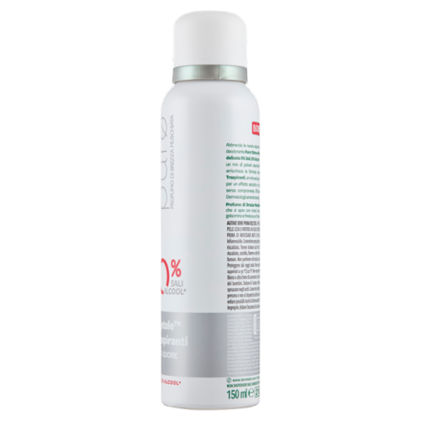 Borotalco purø Profumo di Brezza Muschiata Deo 0% Sali 150 ml