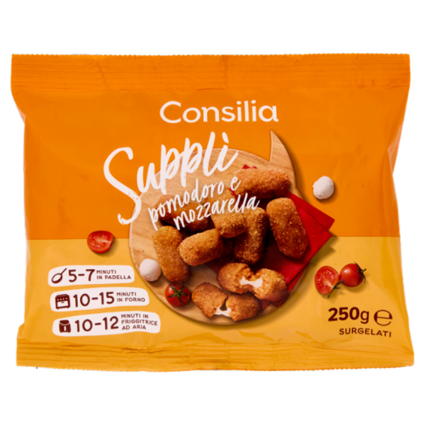 Consilia Supplì di Riso con Pomodoro e Mozzarella Surgelati 250 g