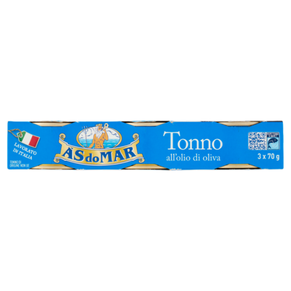 Asdomar Tonno all'olio di oliva 3 x 70 g