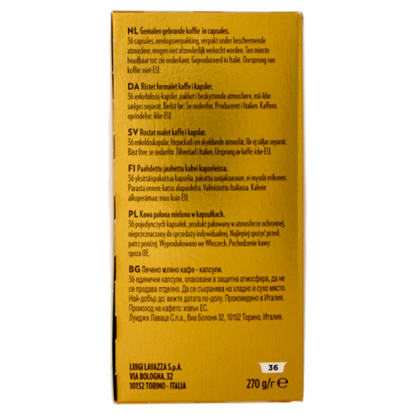 Lavazza A Modo Mio Qualità Oro 36 Capsule 270 g