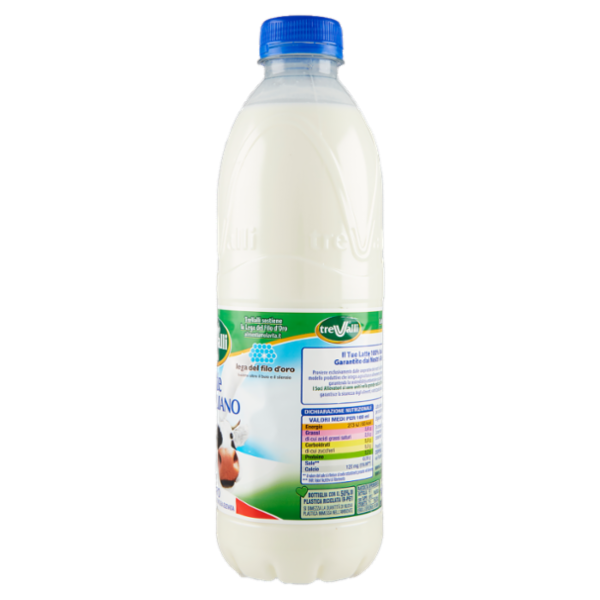 treValli Latte Intero Pastorizzato a Temperatura Elevata 1000 ml