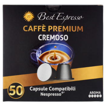 Best Espresso Caffè Premium Cremoso 50 Capsule Compatibili Nespresso* 265 g