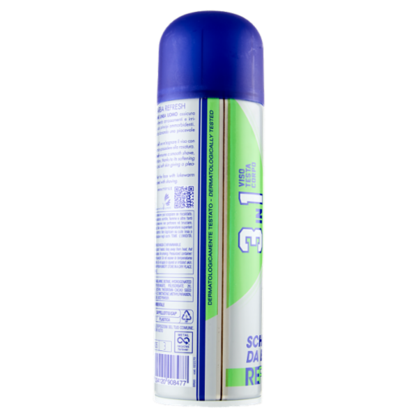 milmil Schiuma da Barba Refresh Multitask 3 in 1 Viso Testa Corpo 300 ml