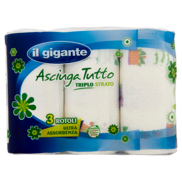 IL GIGANTE Asciuga Tutto Triplo Strato 3 pz