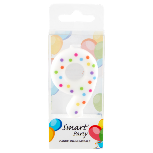 Smart Party Candelina Numerale 9 1 pz