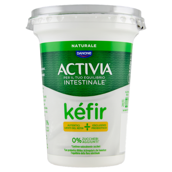 ACTIVIA Kéfir al Cucchiaio, gusto Naturale, 0% Zuccheri aggiunti, autentici lieviti del Kéfir, 345g