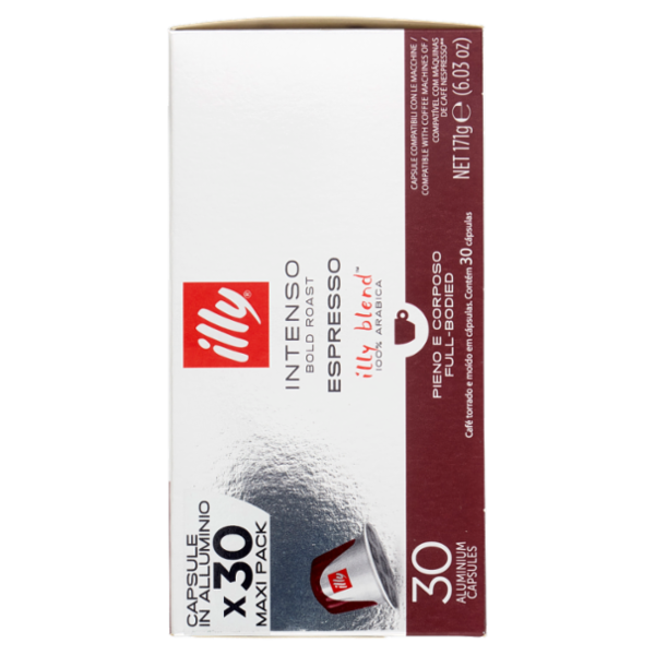 illy Intenso Espresso Capsule Compatibili con le Macchine Nespresso* 30 Capsule in Alluminio 171 g