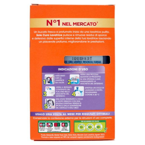 Sole Freschezza Floreale Cura Lavatrice 250 ml