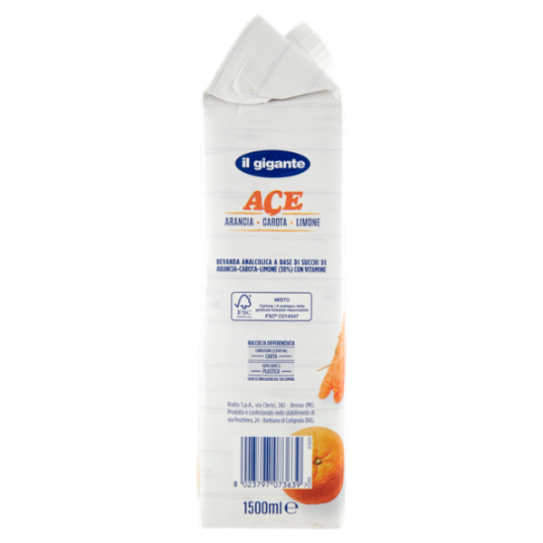 IL GIGANTE ACE Arancia Carota Limone 1500 ml