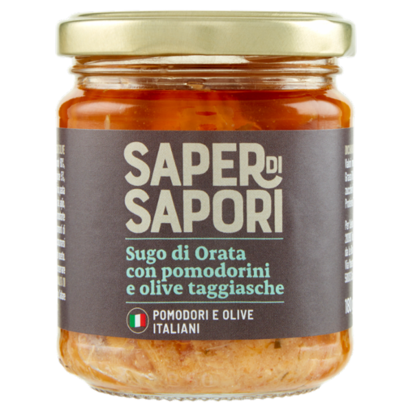 Selex Saper di Sapori Sugo di Orata con Pomodorini e Olive Taggiasche 180 g