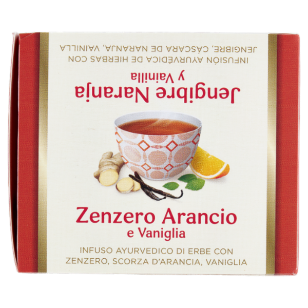 Yogi Tea Zenzero Arancio Bio infuso ayurvedico di erbe con zenzero, scorza d'arancia, vaniglia-30,6g