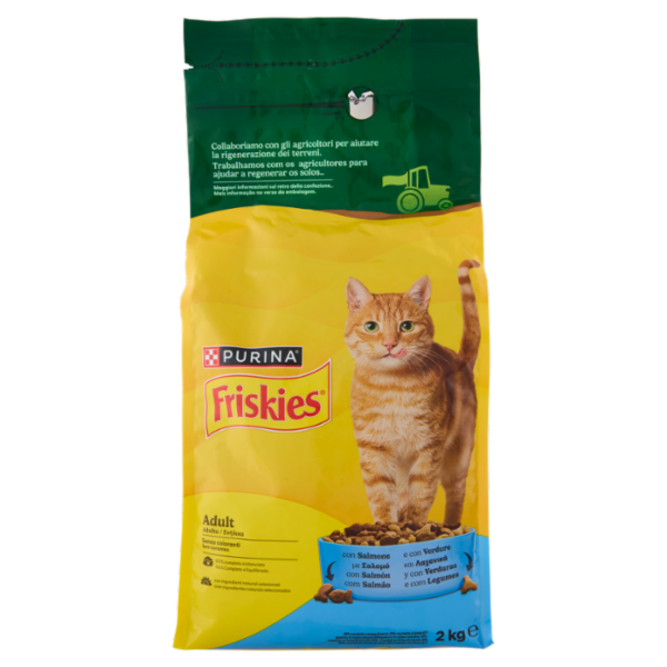 PURINA FRISKIES Adult Salmone e con Verdure 2kg