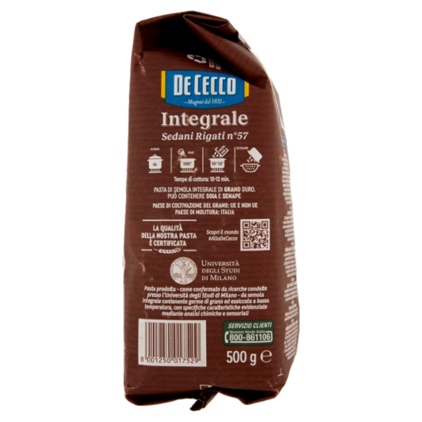 Dececco Integrale Sedani Rigati n°57 500 g