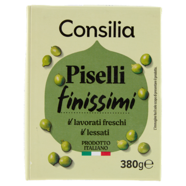 Consilia Piselli Finissimi Lessati 380 g