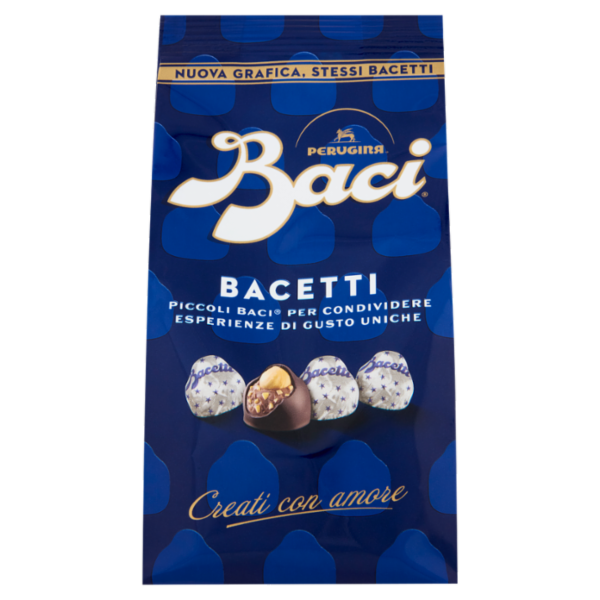 BACI PERUGINA Bacetti Cioccolatini Fondenti ripieni al Gianduia Sacchetto 290g