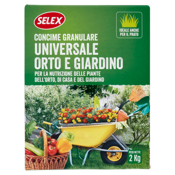 Selex Giardinaggio Concime Granulare per Orto e Giardino 2 kg