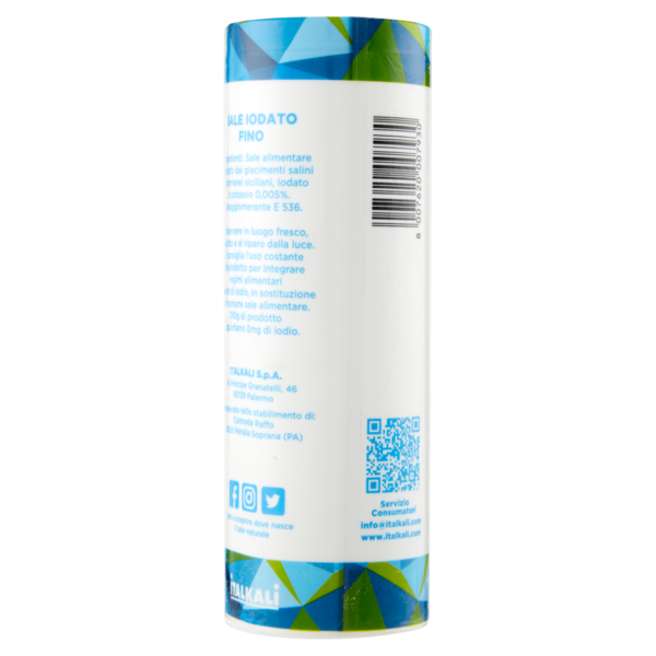 Italkali sale più iodio Sale Iodato Fino 250 g