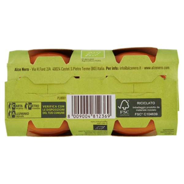 alce nero Sughetto di Pomodoro con Legumi 2 x 80 g