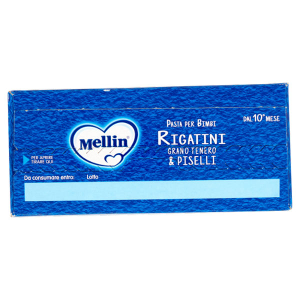 MELLIN Pastina Rigatini con Grano Tenero e Piselli 280 g