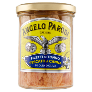 Angelo Parodi Filetti Di Tonno Pescato a Canna In Olio D'Oliva 380 g