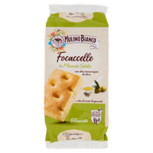 Mulino Bianco Focaccelle All'Olio Extra Vergine Di Oliva Merenda Salata 6 Pezzi 198g