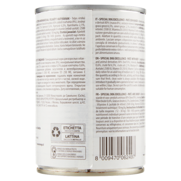 Special Dog Excellence Adult Paté con Manzo 400 g