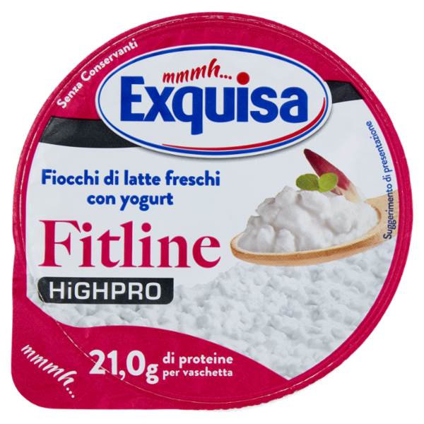 Exquisa Highpro Fitline Fiocchi di latte freschi con yogurt 175 g