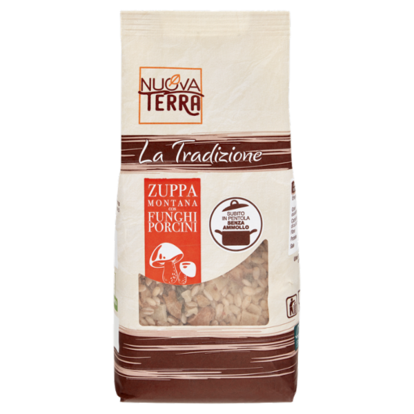 Nuova Terra La Tradizione Zuppa Montana con Funghi Porcini 250 g
