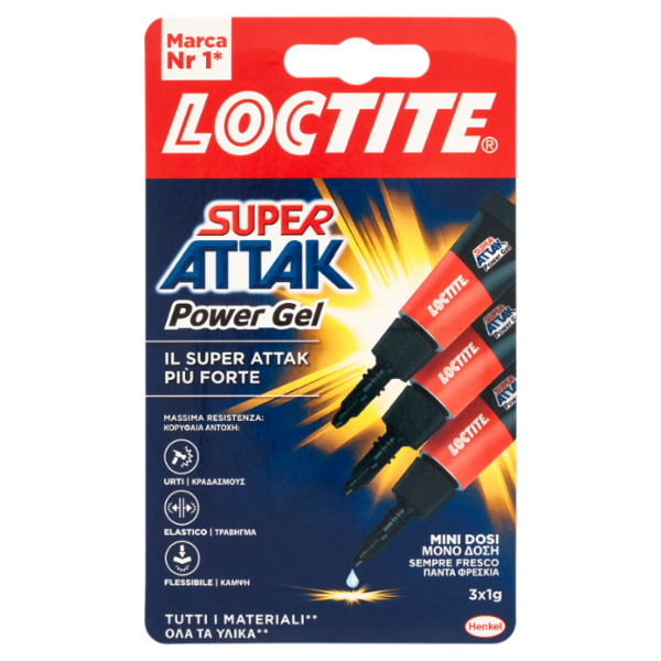 LOCTITE Super Attak MiniTrio Power Flex 3 x 1 g